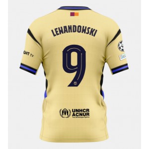 Barcelona Robert Lewandowski #9 Jalkapallovaatteet Vieraspaita 2025-26 Lyhythihainen